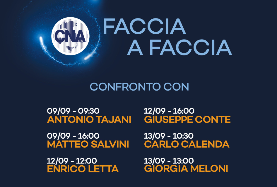 Elezioni: faccia-a-faccia tra i leader politici italiani e CNA