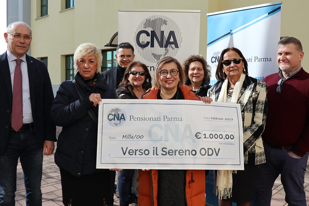 CNA Parma dona 1000 euro all’associazione Verso il Sereno